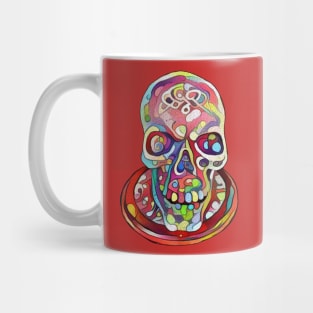 Party Skull Platter Mug